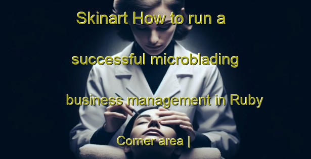 Skinart How to run a successful microblading business management in Ruby Corner area | MicrobladingTraining | MicrobladingClasses | SkinartTraining-United States
